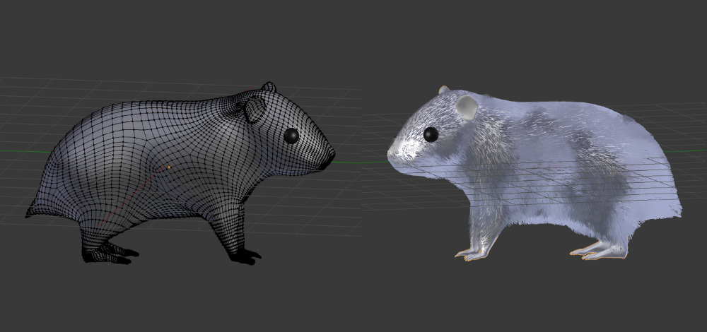 Hamster 3D-Modell